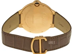 Ballon Blue Silverfärgad/Läder Ø46 mm