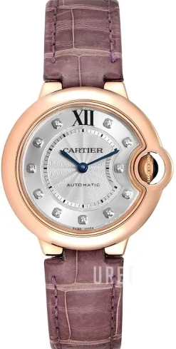 Ballon Blue Silverfärgad/Läder Ø33 mm