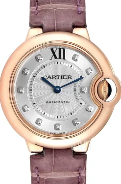 Ballon Blue Silverfärgad/Läder Ø33 mm