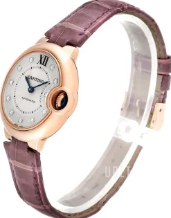 Ballon Blue Silverfärgad/Läder Ø33 mm