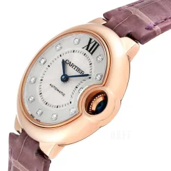 Ballon Blue Silverfärgad/Läder Ø33 mm