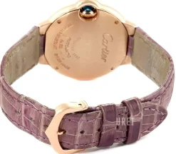 Ballon Blue Silverfärgad/Läder Ø33 mm