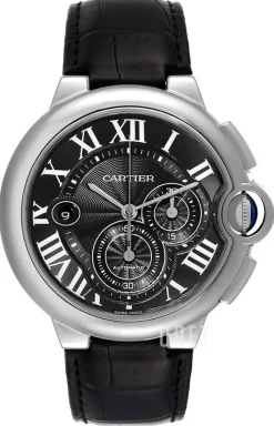 Ballon Blue Svart/Läder Ø47 mm