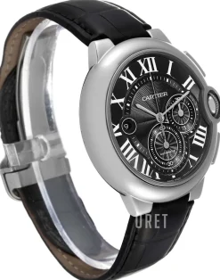 Ballon Blue Svart/Läder Ø47 mm