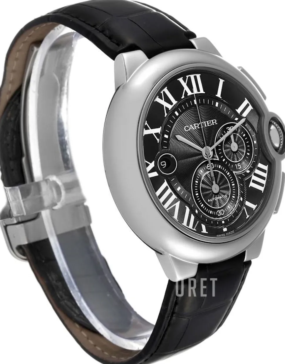 Ballon Blue Svart/Läder Ø47 mm