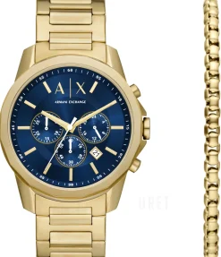 Banks Blå/Guldtonat stål Ø44 mm