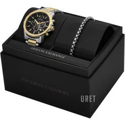 Banks Svart/Guldtonat stål Ø44 mm