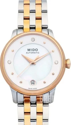 Baroncelli Silverfärgad/Roséguldstonat stål Ø33 mm