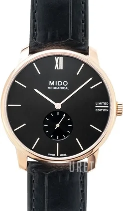 Baroncelli Svart/Läder Ø39 mm