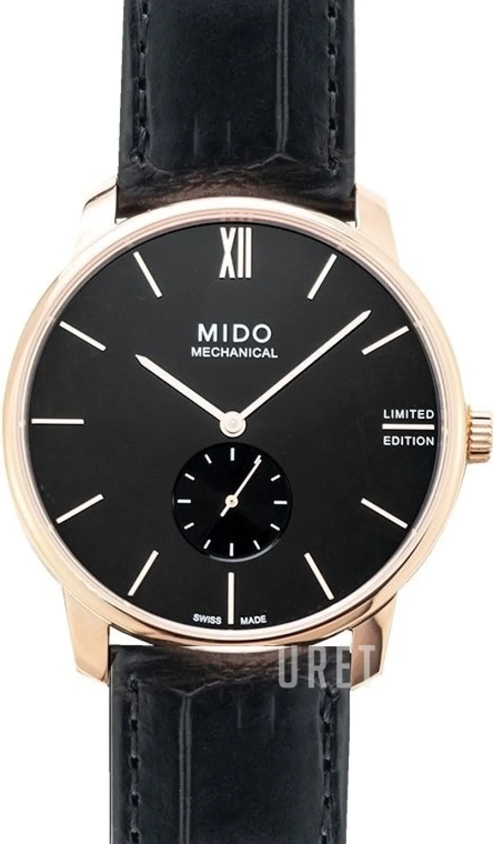 Baroncelli Svart/Läder Ø39 mm