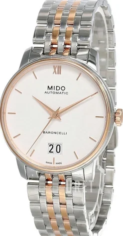 Baroncelli Vit/Roséguldstonat stål Ø40 mm