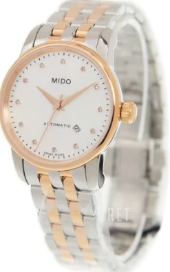 Baroncelli Vit/Roséguldstonat stål Ø29 mm