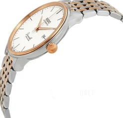 Baroncelli Vit/Roséguldstonat stål Ø39 mm