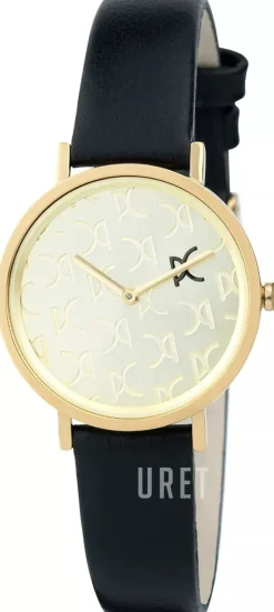 Belleville Monogram Champagnefärgad/Läder Ø31 mm