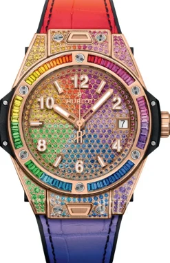 Big Bang 39mm Roséguldstonad/Gummi Ø39 mm