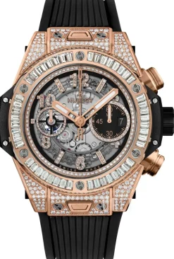 Big Bang 44mm Roséguldstonad/Gummi Ø44 mm