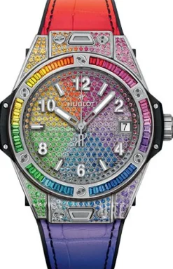 Big Bang 39mm Silverfärgad/Gummi Ø39 mm