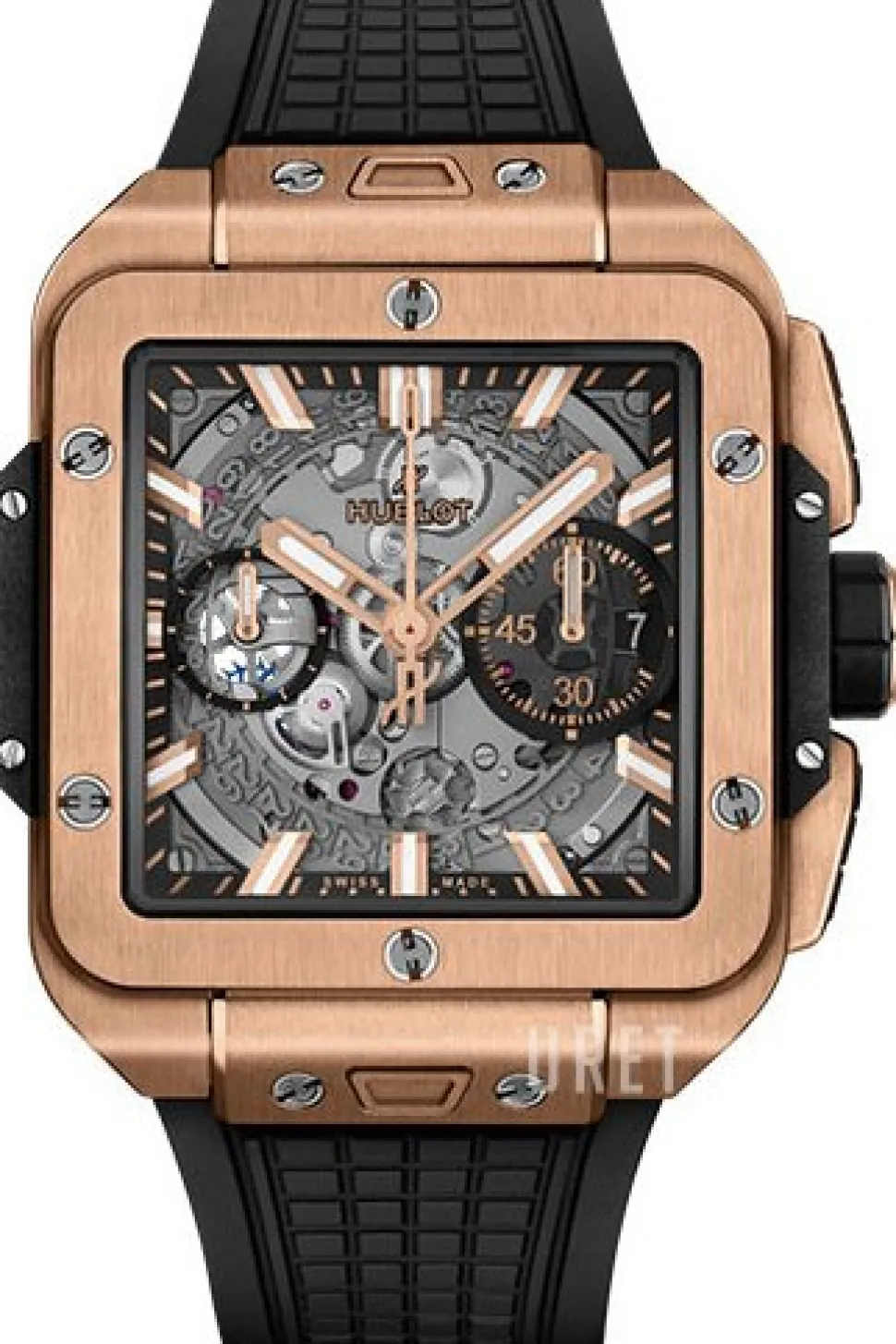 Big Bang 42mm Silverfärgad/Gummi