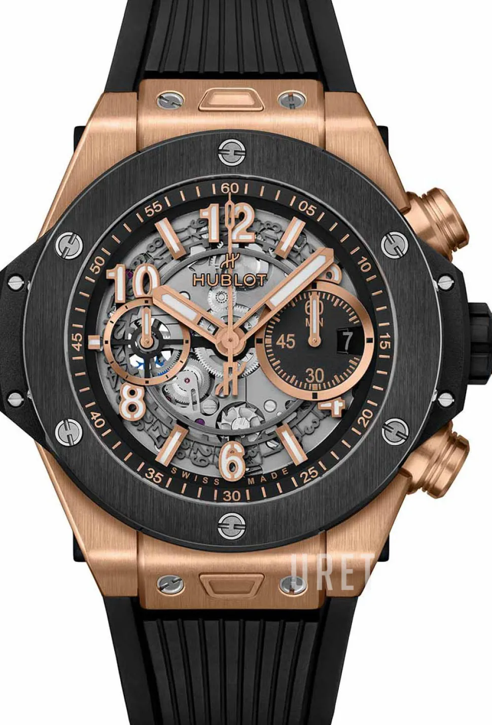 Big Bang 44mm Svart/Gummi Ø44 mm