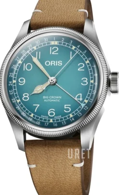 Big Crown Blå/Läder Ø38 mm