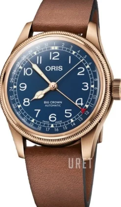 Big Crown Blå/Läder Ø40 mm