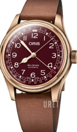 Big Crown Röd/Läder Ø40 mm