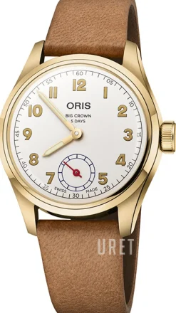 Big Crown Vit/Läder Ø38 mm