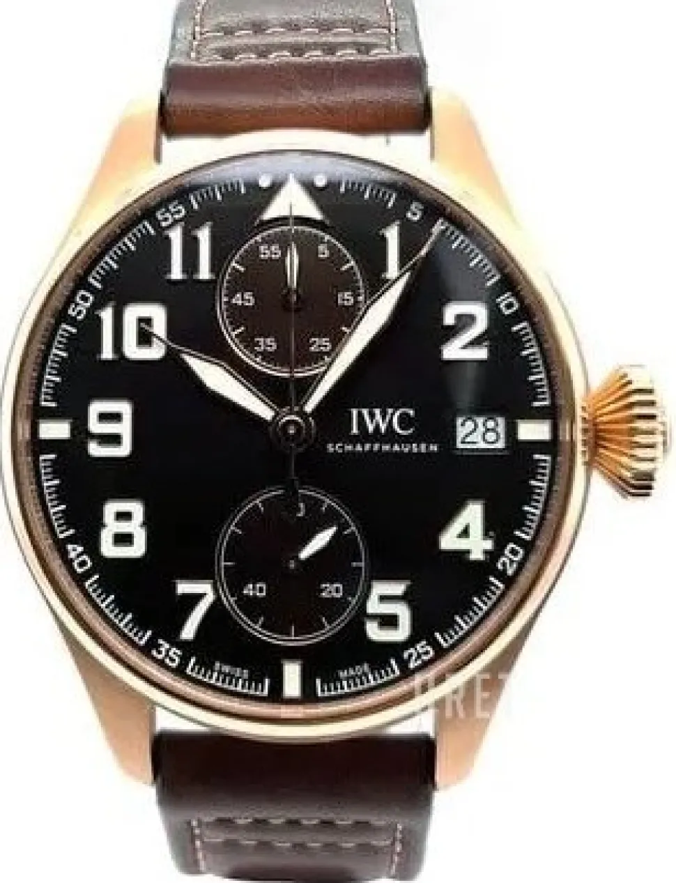 Big Pilot Brun/Läder Ø46 mm