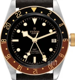 Black Bay GMT Svart/Läder Ø41 mm