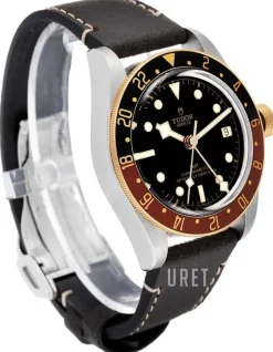Black Bay GMT Svart/Läder Ø41 mm