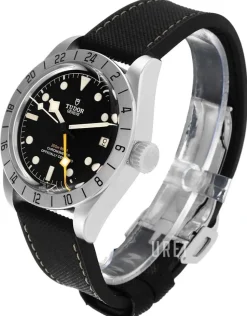 Black Bay Pro Svart/Läder Ø39 mm