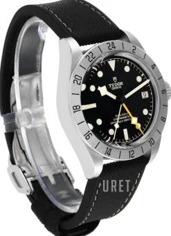 Black Bay Pro Svart/Läder Ø39 mm