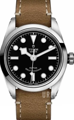 Black Bay Svart/Läder Ø32 mm