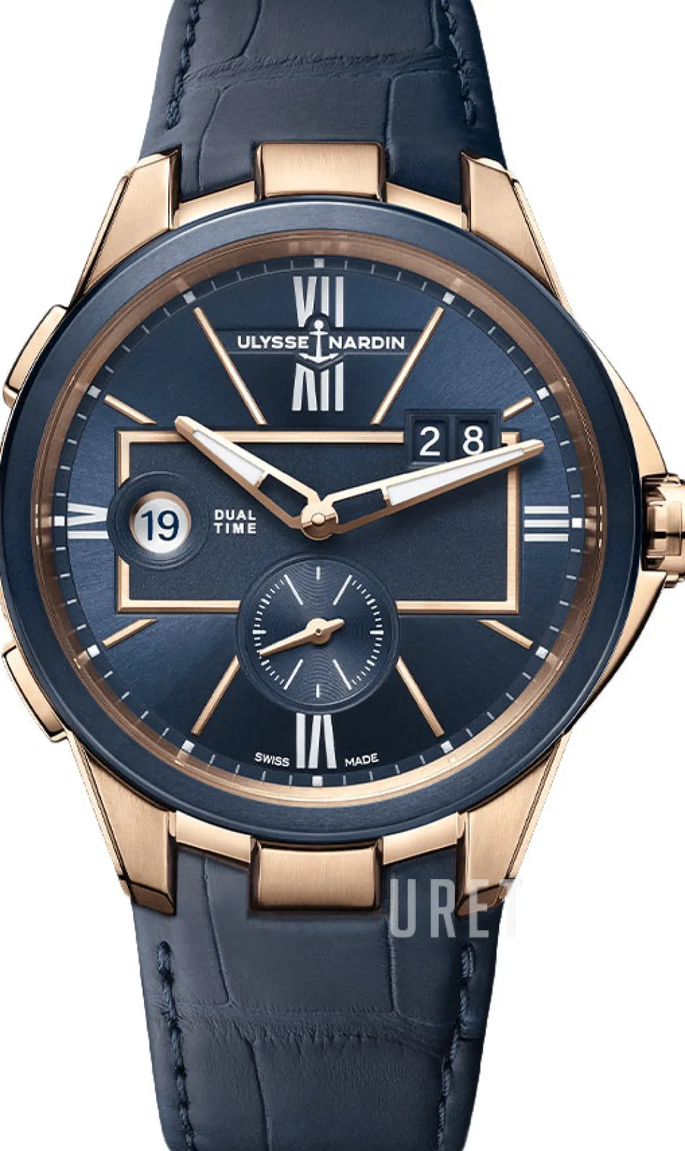 Blast Blå/Läder Ø42 mm