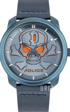 Bleder Blå/Läder Ø44 mm