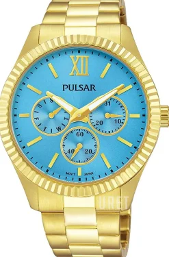 Blå/Gulguldtonat stål Ø42 mm