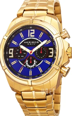 Blå/Gulguldtonat stål Ø46 mm