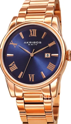 Blå/Roséguldstonat stål Ø41 mm