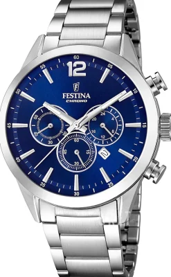 Blå/Stål Ø43.5 mm