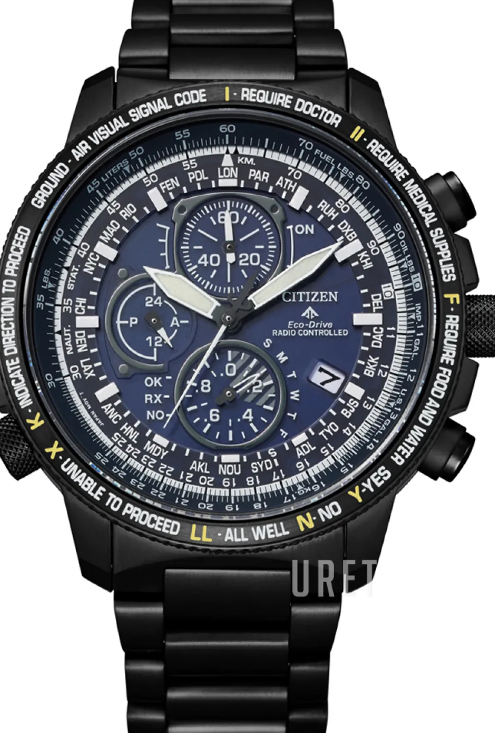 Blå/Titan Ø44.3 mm