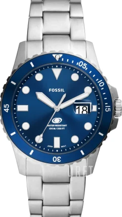 Blue Blå/Guldtonat stål Ø42 mm