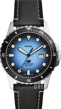 Blue Blå/Läder Ø42 mm