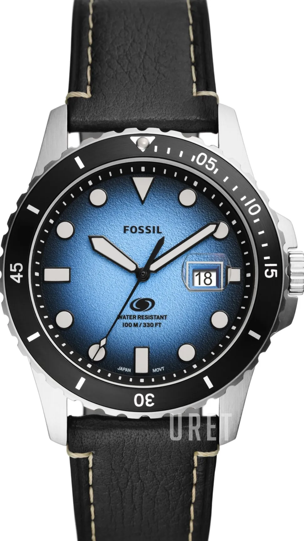 Blue Blå/Läder Ø42 mm