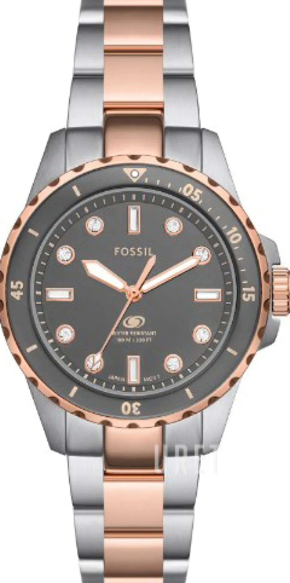 Blue Dive Grå/Roséguldstonat stål Ø36 mm