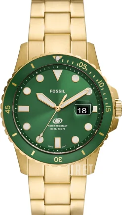 Blue Grön/Guldtonat stål Ø42 mm