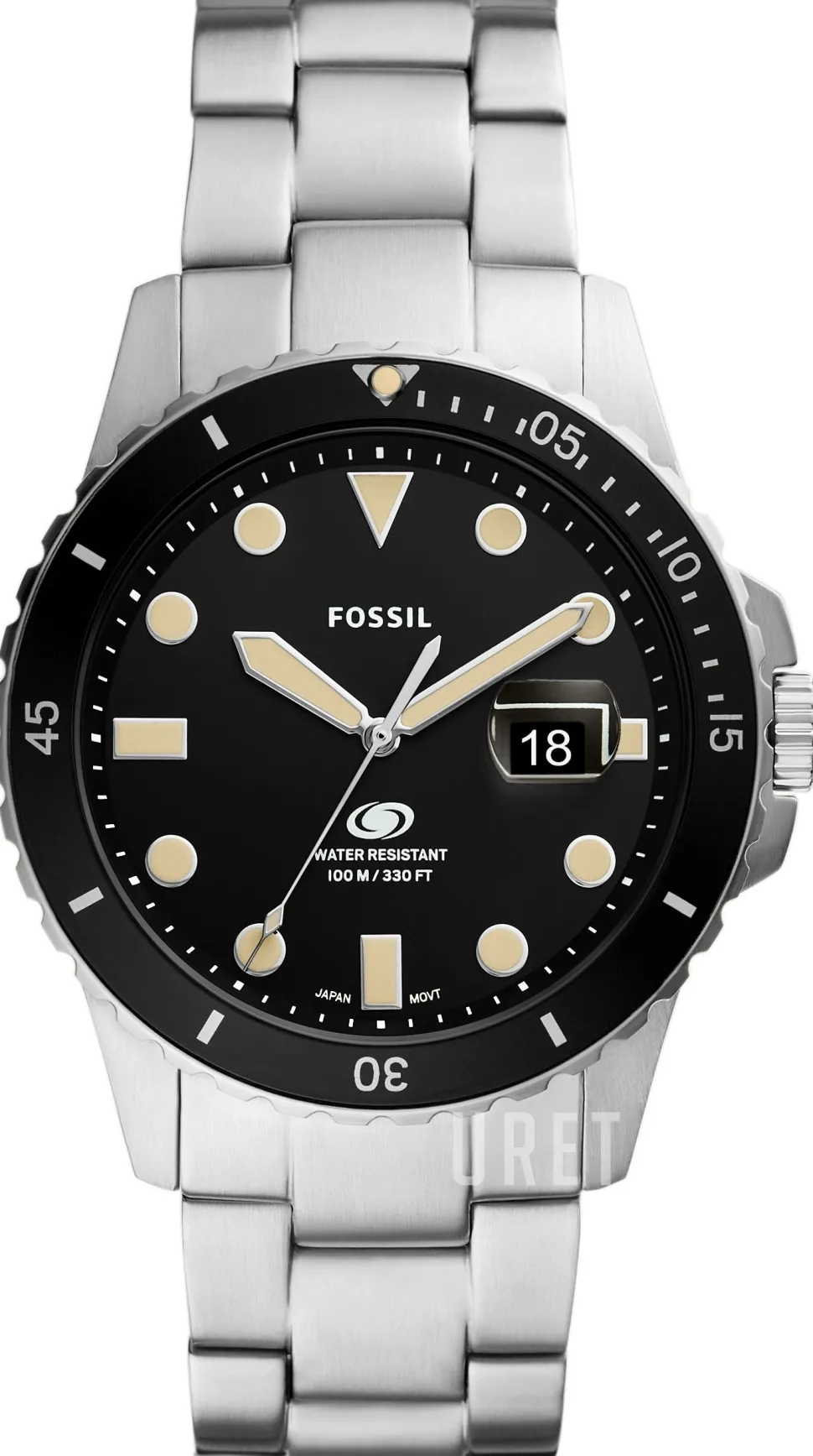 Blue Svart/Stål Ø42 mm