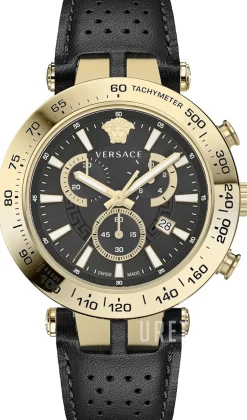 Bold Svart/Läder Ø46 mm