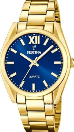 Boyfriend Blå/Gulguldtonat stål Ø36.8 mm