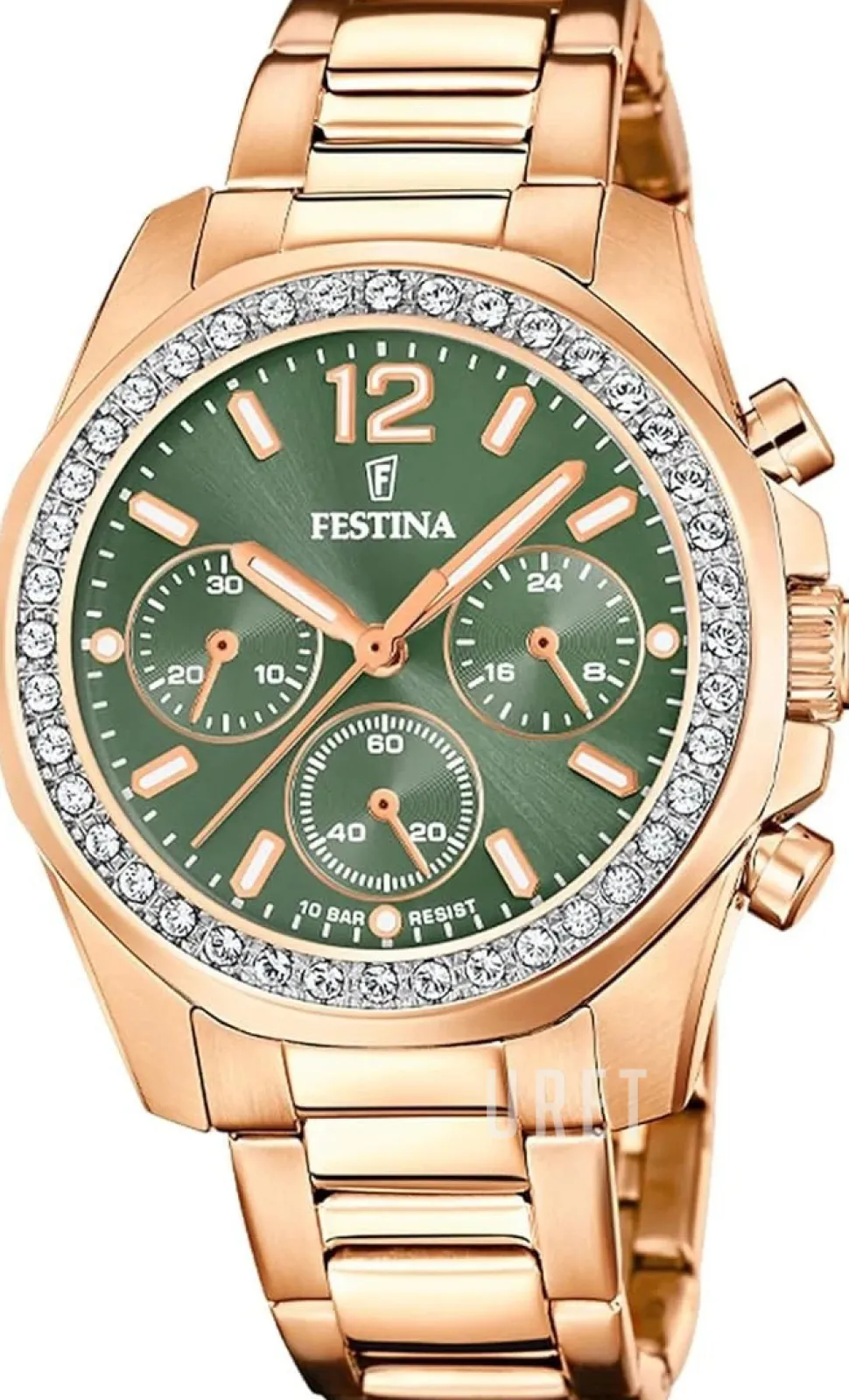 Boyfriend Grön/Roséguldstonat stål Ø38.1 mm