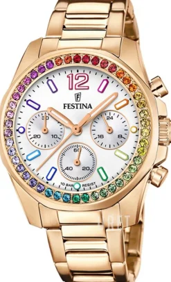 Boyfriend Vit/Gulguldtonat stål Ø38.1 mm